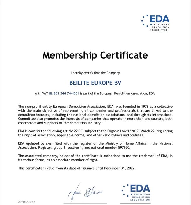Certificado EDA